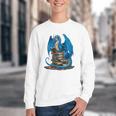 Book Lover Bookworm Reading Books Dragon Premium Tri-Blend Youth Crewneck Sweatshirt