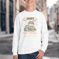 Book Lover Cute Cat Coffee Just 1 More Chapter Cozy Reading Youth Crewneck Sweatshirt