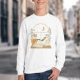 Book Lover Moonlight Reading Scene Night Youth Crewneck Sweatshirt