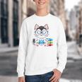 Book Lover Reading Husky Dog Youth Crewneck Sweatshirt
