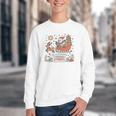 Book Lovers Winter Sleighing Through Stories Tee Premium Tri-Blend Youth Crewneck Sweatshirt