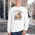 Bookish Feral Moms Book Club Raccoon Mother's Day Bookworm Youth Crewneck Sweatshirt
