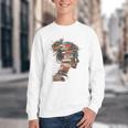 Books Lover Women Art Colorful Drawing Graphic Books Youth Crewneck Sweatshirt