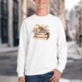 Booktrovert Vintage Wildflowers Books For Book Lovers Youth Crewneck Sweatshirt
