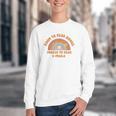 Born To Read Books Forced To Emails Vintage Retro Rainbow Youth Crewneck Sweatshirt