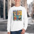 Cheetah Love Reading And Cheetahs Kids Bookworm Youth Crewneck Sweatshirt