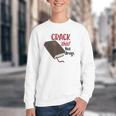 Christian Quote Holy Bible Crack This Book Not Drugs Youth Crewneck Sweatshirt