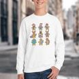 Christmas Library Gingerbread Man Books Lover Bookworm Youth Crewneck Sweatshirt Christmas Library Gingerbread Man Books Lover Bookworm Youth Crewneck Sweatshirt