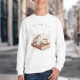 Coffee Cats & Books Cute Cat Book Lover Reading Youth Crewneck Sweatshirt Coffee Cats & Books Cute Cat Book Lover Reading Youth Crewneck Sweatshirt