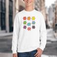 Color Our World Book Lover Reading Bookworm Reader Youth Crewneck Sweatshirt