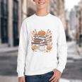 Cozy Autumn Books Fully Booked For Fall Books Pumpkin Youth Crewneck Sweatshirt