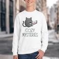 Cozy Mysteries Coffee And Novel For Book Lovers Youth Crewneck Sweatshirt