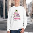 Cute Book Lover Frog Pretty Girls Read Books Kawaii Reading Youth Crewneck Sweatshirt Cute Book Lover Frog Pretty Girls Read Books Kawaii Reading Youth Crewneck Sweatshirt