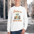 Cute Halloween Teacher Librarian Mummy Reading Books Youth Crewneck Sweatshirt