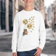 Cute Reading Cat With Kitten Dandelion Flowers Book Lover Youth Crewneck Sweatshirt Cute Reading Cat With Kitten Dandelion Flowers Book Lover Youth Crewneck Sweatshirt