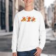 Cute Turkey Reading Book Librarian Bookworm Thanksgiving Men Youth Crewneck Sweatshirt