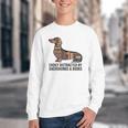 Dachshund Dog Dachshund Decor Books Nerds Dachshund Youth Crewneck Sweatshirt