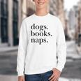 Dogs Books Naps Lovers Youth Crewneck Sweatshirt