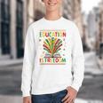 Education Is Freedom Books Lover History Month Youth Crewneck Sweatshirt Education Is Freedom Books Lover History Month Youth Crewneck Sweatshirt