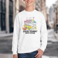 Every Bunny Loves To Read Easter Cute Reading Books Lover Youth Crewneck Sweatshirt