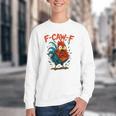 F-Caw-F Rooster F Awk F Chicken Coffee Romance Books Lover Youth Crewneck Sweatshirt