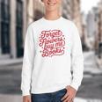 Forget Flowers Buy Me Books Youth Crewneck Sweatshirt Forget Flowers Buy Me Books Youth Crewneck Sweatshirt