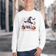 Ghost Reading Book Coquette Bow Halloween Girl Toddler Kid Premium Youth Crewneck Sweatshirt