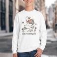 Goose With Books Cute Bookworm Reader Youth Crewneck Sweatshirt