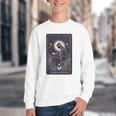 High Priestess Tarot Art Celestial Mystic Book Lover Youth Crewneck Sweatshirt