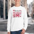 HUGvyn One Loved Teacher Valentine Book Heart Reading Bow Youth Crewneck Sweatshirt HUGvyn One Loved Teacher Valentine Book Heart Reading Bow Youth Crewneck Sweatshirt