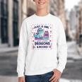 Just A Girl Who Loves Dragons And Books Lover Reading Book Youth Crewneck Sweatshirt Just A Girl Who Loves Dragons And Books Lover Reading Book Youth Crewneck Sweatshirt