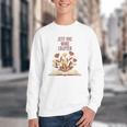 Just One More Chapter Book Lovers Floral Youth Crewneck Sweatshirt