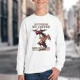 Just Pour Me My Coffee Hand Me My Book And Slowly Back Away Premium Youth Crewneck Sweatshirt