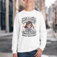 Kawaii Cat And Books Just A Girl Who Loves Both Youth Crewneck Sweatshirt