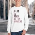 A Lot To Read At The Moment Book Reader Retro Reading Youth Crewneck Sweatshirt A Lot To Read At The Moment Book Reader Retro Reading Youth Crewneck Sweatshirt