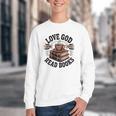 Love God Drink Coffee Read Books – Vintage Spiritual Reading Youth Crewneck Sweatshirt