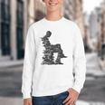 Men Pixel Art Geometric Book Human Drawing Graphic Men Youth Crewneck Sweatshirt