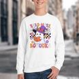 Read More Books Ghost Reading Book Teacher Halloween Youth Crewneck Sweatshirt