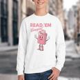 Read 'Em Western Cowgirl Retro Groovy Reading Books Youth Crewneck Sweatshirt Read 'Em Western Cowgirl Retro Groovy Reading Books Youth Crewneck Sweatshirt