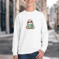 I Read Past My Bedtime Reading Sloth Book Lover Youth Crewneck Sweatshirt
