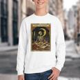 The Reader Tarot Card Book Lover Skeleton Art Goth Style Youth Crewneck Sweatshirt The Reader Tarot Card Book Lover Skeleton Art Goth Style Youth Crewneck Sweatshirt