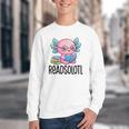 Readsolotl Cute Axolotl Reading Book Kawaii Pink Aesthetic Youth Crewneck Sweatshirt