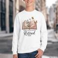 Retired 2025 A New Chapter Begins Retirement Teacher Book Youth Crewneck Sweatshirt