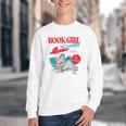 Retro Book Girl Summer For Women Beach Reading Youth Crewneck Sweatshirt