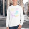 Return To Library Card Book Due Date Bookish Rainbow Reading Youth Crewneck Sweatshirt