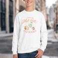 I Run ON HOT Tea & Books Reader Reading Meme Youth Crewneck Sweatshirt
