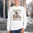 Salem Witch Book Club Raccoon Reading Youth Crewneck Sweatshirt Salem Witch Book Club Raccoon Reading Youth Crewneck Sweatshirt