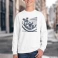 Schnauzer Hammock Reading Book Schnauzer Glasses Youth Crewneck Sweatshirt