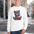 Scottish Terrier Reading a Book Dog Youth Crewneck Sweatshirt