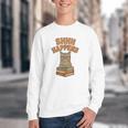 SHHH Happens Librarian Cat Books Library Youth Crewneck Sweatshirt